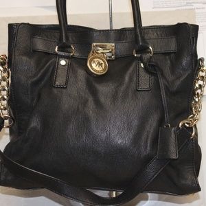 Michael Kors Saffiano Leather Hamilton Large Tote
